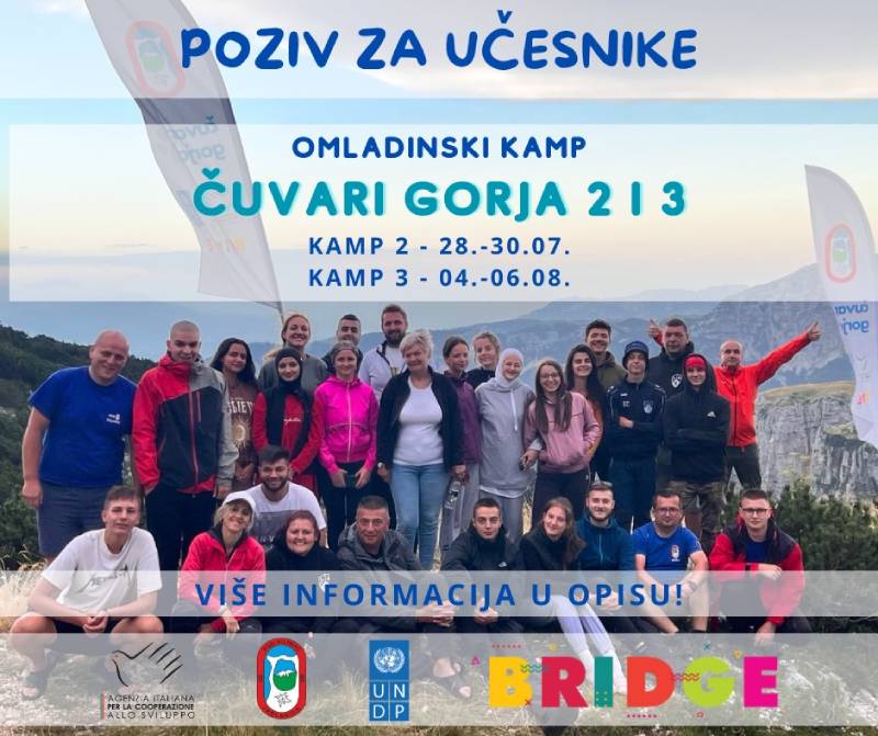 Poziv za učesnike: Omladinski kamp - Čuvari gorja