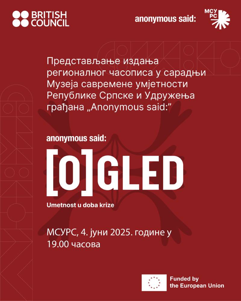 Muzej savremene umjetnosti Republike Srpske: Promocija prvog regionalnog izdanja časopisa (O)gled