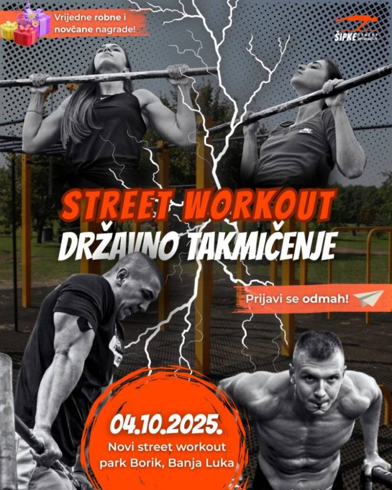 Banja Luka domaćin street workout takmičenja po pravilima Svjetske federacije