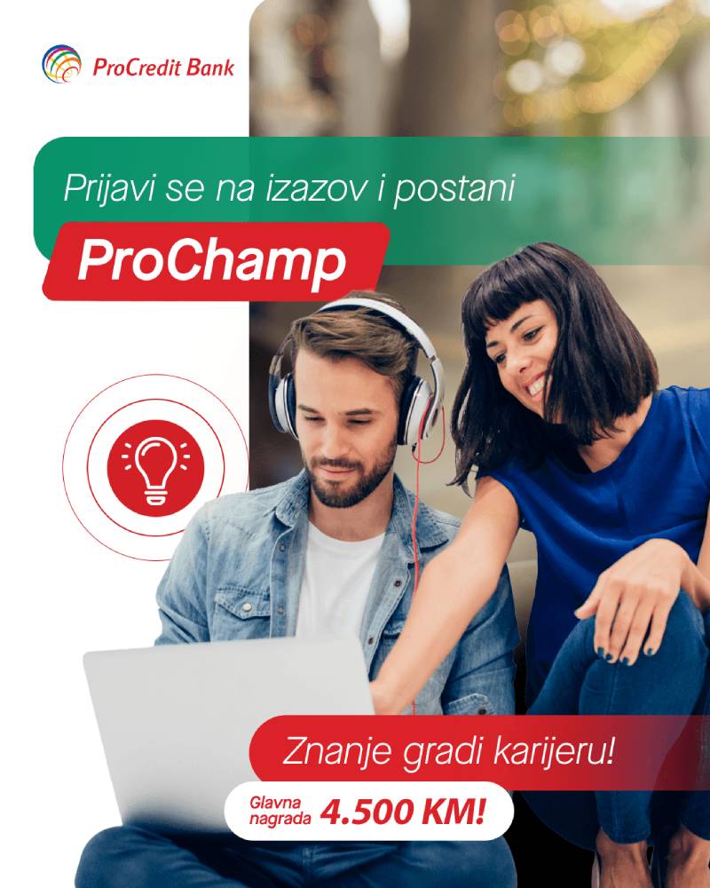 Znanje gradi karijeru! Prijavi se za izazov i postani ProChamp!