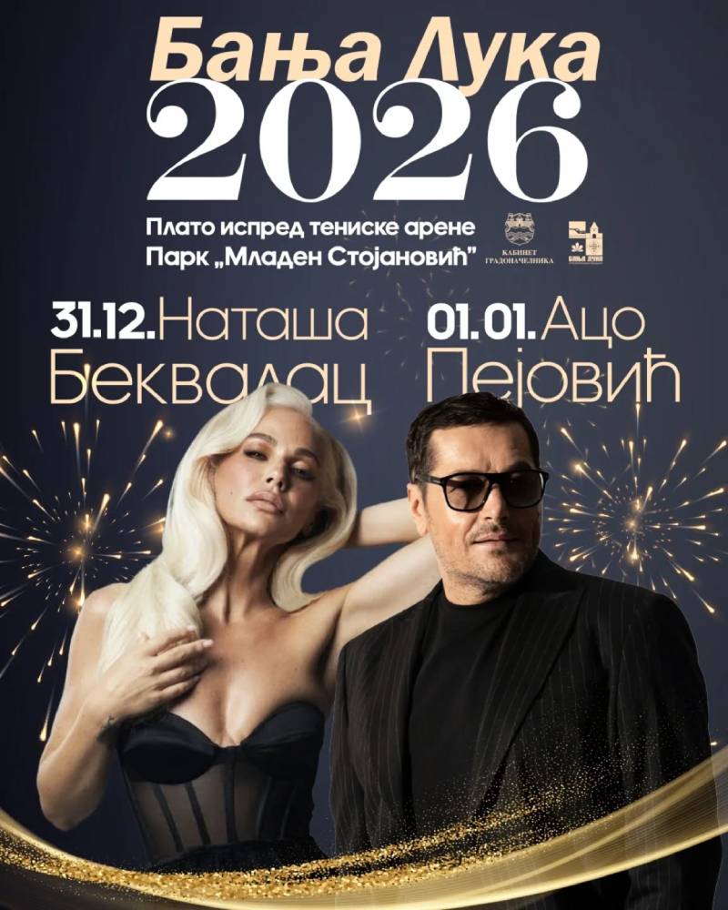 Banja Luka spremna za spektakularnu proslavu Nove godine