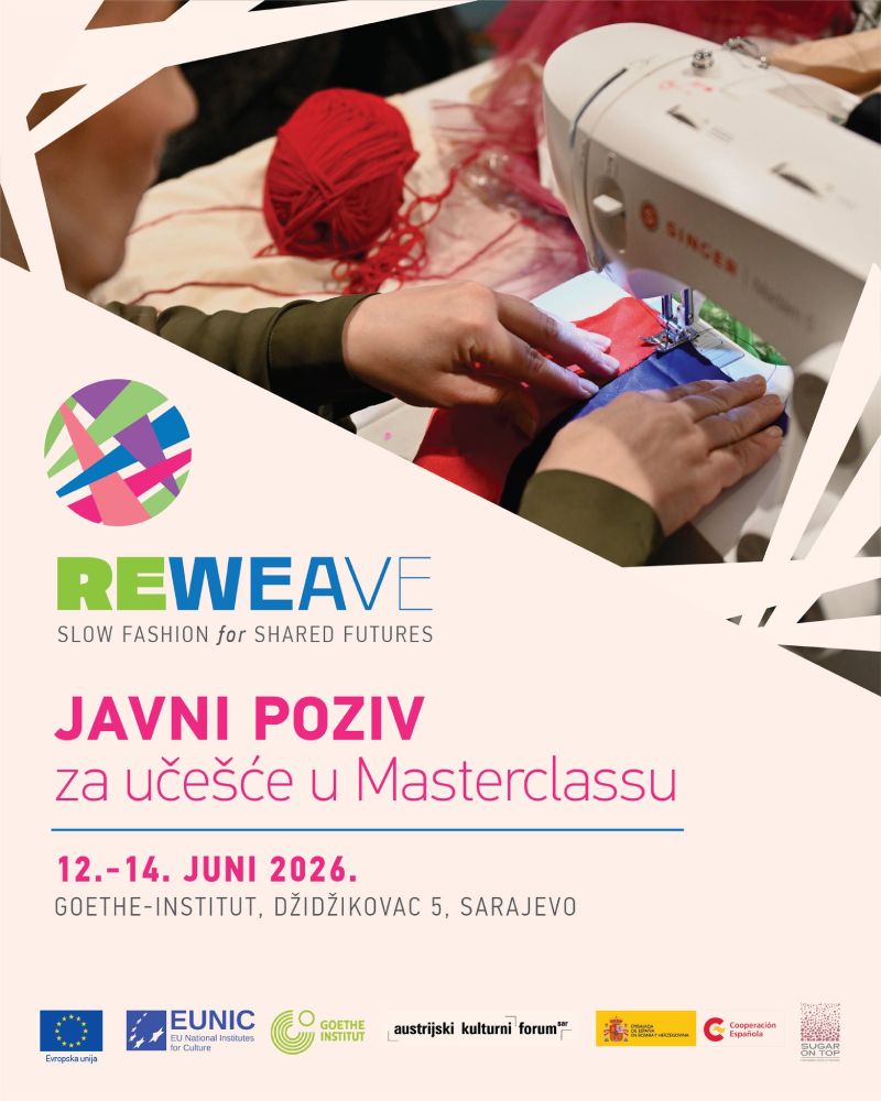 Javni poziv na učešće u projektu ReWeave - Slow Fashion for Shared Futures