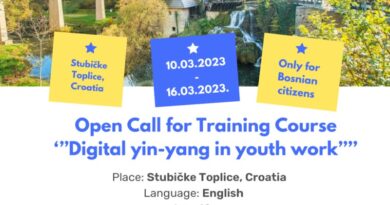 Open call for 4 participants for Training Course ”Digital yin-yang in youth work” in Croatia