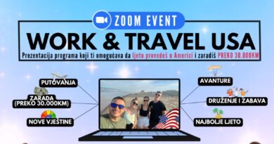 Zoom prezentacija Work & Travel USA programa: Kako do studentskog posla u Americi tokom ljeta?