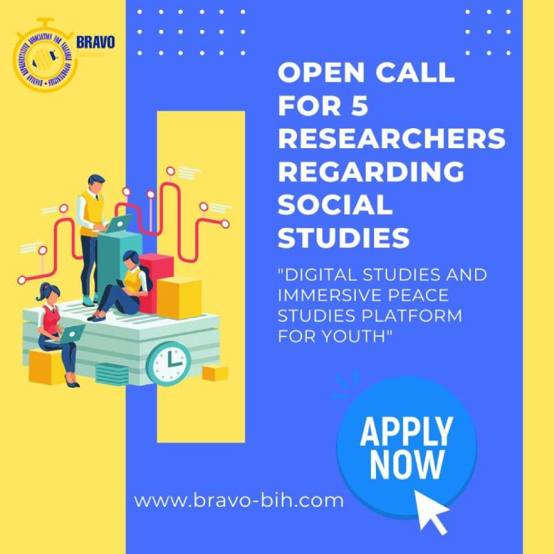 DIGITAL DIPLOMACY AND IMMERSIVE PEACE STUDIES PLATFORM FOR YOUTH – OPEN CALL FOR 5 RESEARCHERS ON SOCIAL STUDIES