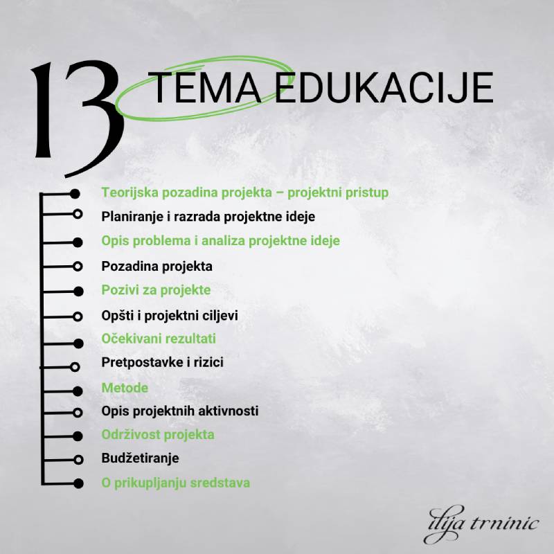 Online course: Naučite razvijati i pisati projekte