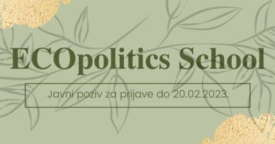 Javni poziv za učešće na ECOpolitics School
