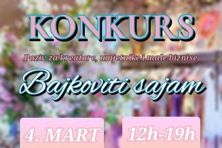 Konkurs za učešće na Bajkovitom sajmu