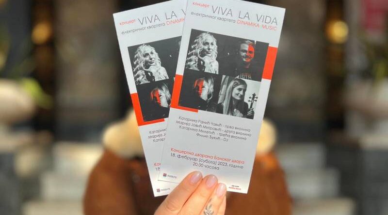 Koncert električnog kvarteta „Viva la vida“ 18. februara u Banskom dvoru