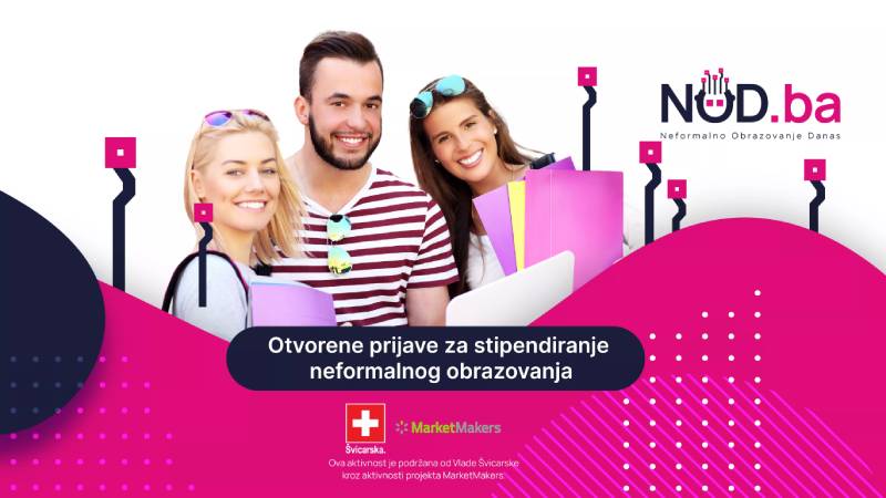 NOD.ba dodjeljuje stipendije za neformalno obrazovanje