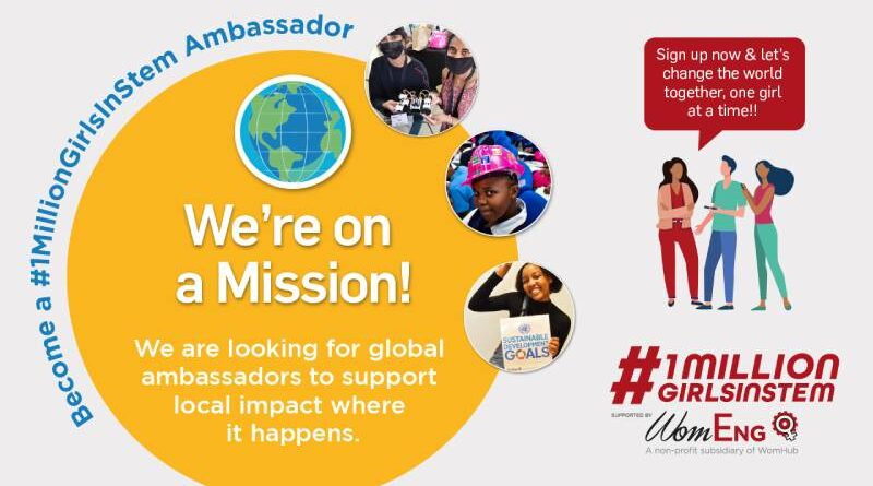 Prijavite se za WomEng #1MillionGirlsinSTEM ambasadorku