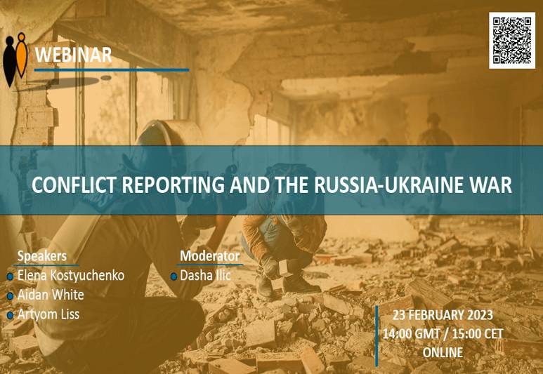 Webinar: Izvještavanje o konfliktu i rat Rusije i Ukrajine