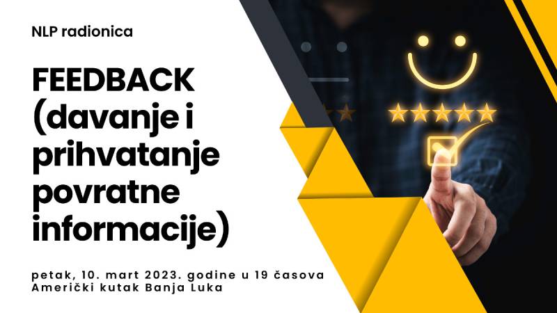 NLP radionica: Feedback (davanje i prihvatanje povratne informacije)