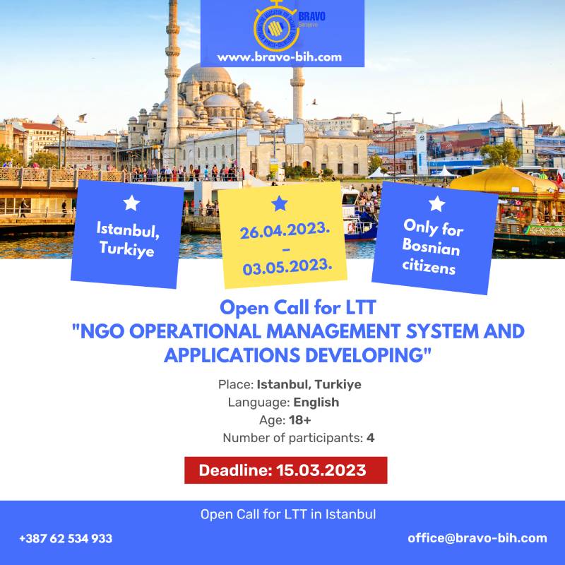 Open call for 4 participants for LTT in Istanbul, Turkiye