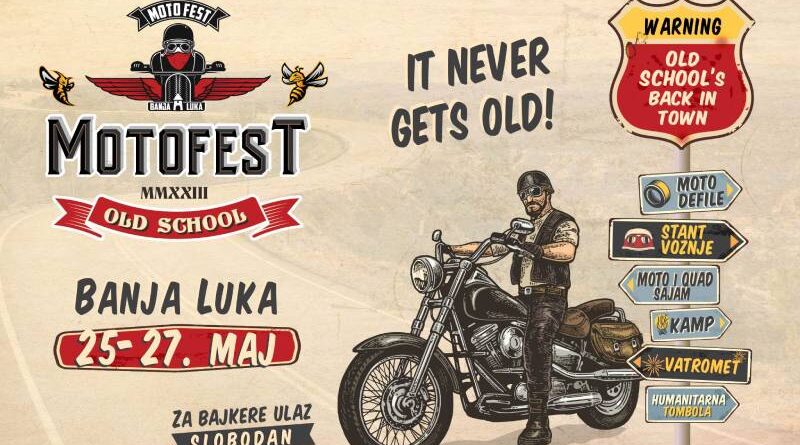 Ovogodišnji Moto Fest 2023, na banjalučkoj tvrđavi Kastel 25/26/27 maja