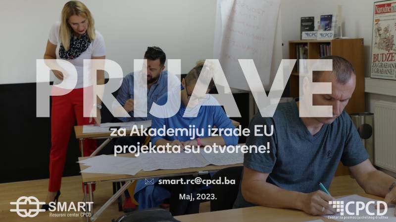 Poziv za upis na šestu generaciju akreditovane Akademije za izradu EU projekata