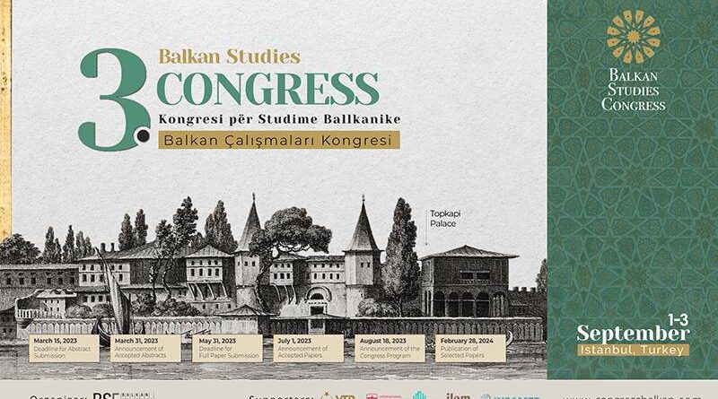 Prijavite se za Treći Kongres Balkanskih Studija