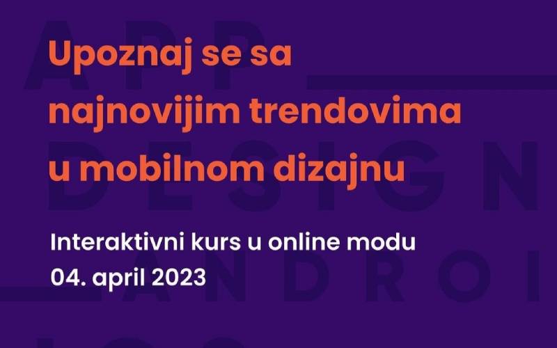Prijavite se za kurs Mobile App Design