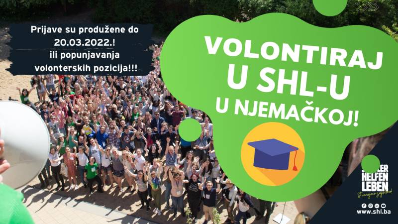 Produžen poziv: Budi volonter/ka sa Zapadnog Balkana u Fondaciji SHL u Njemačkoj