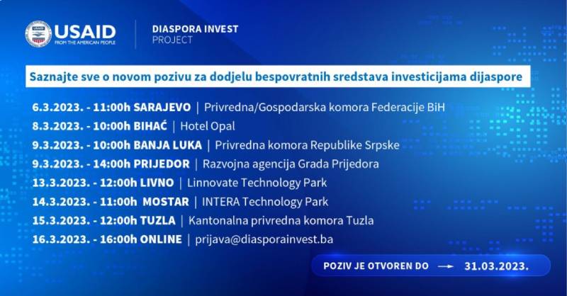 USAID Diaspora Invest – Request for Applications for grant awards