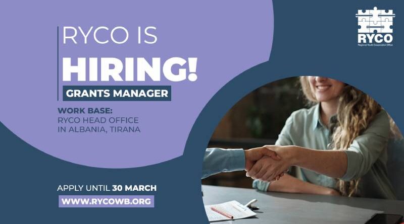 RYCO is hiring: Grant Manager