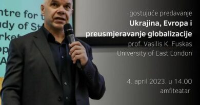 Gostujuće predavanje na temu Ukrajina, Evropa i preusmjeravanje globalizacije