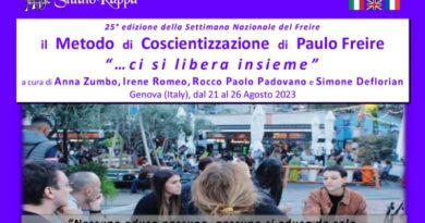 Training Course: "we get free together" - National Week of the Method of Liberation and Conscientization by Paulo Freire