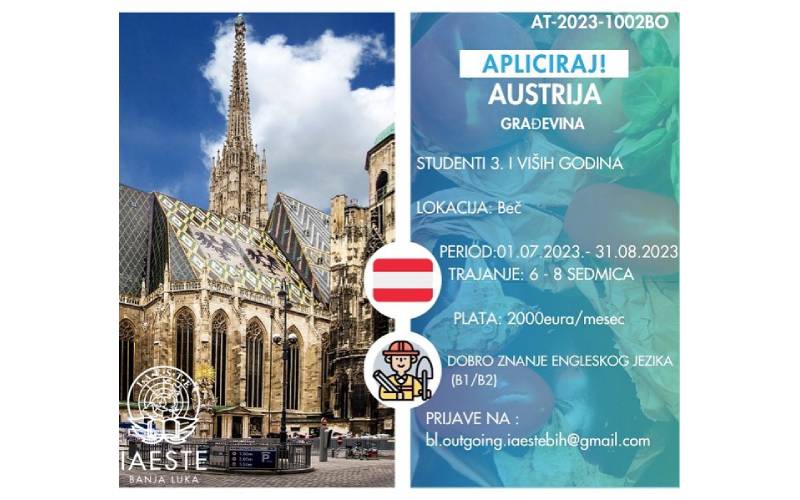 IAESTE stručna praksa u Austriji
