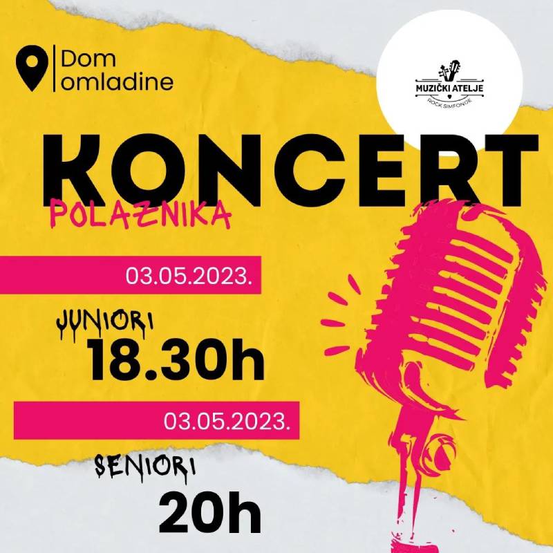 Koncert polaznika Muzičkog Ateljea Rock Simfonije