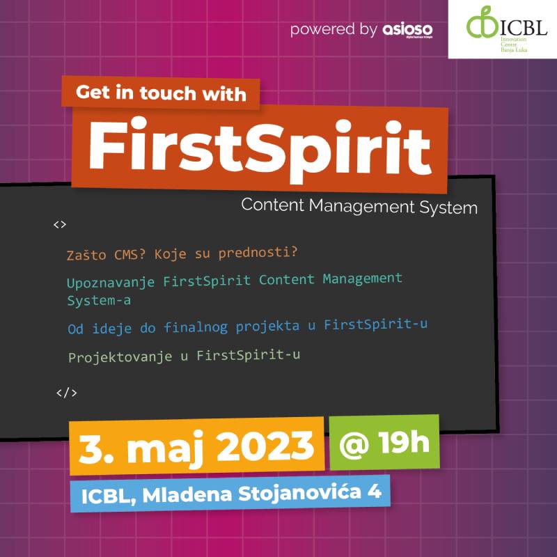 Poziv za info sesiju: FirstSpirit CMS / Content Management System