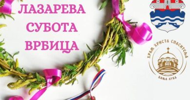 U susret Vaskrsu: Banja Luka u subotu svečano proslavlja Lazarevu subotu – Vrbicu