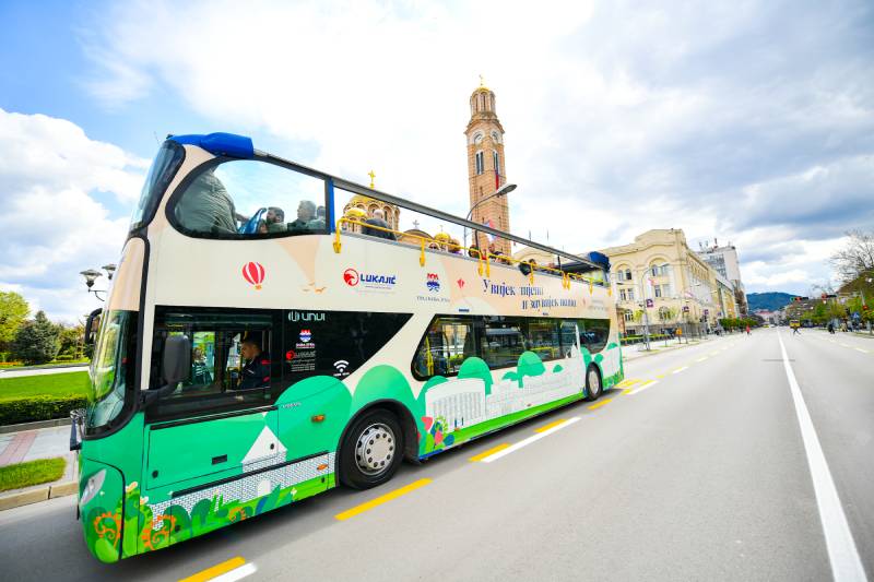 Vožnja u aprilu besplatna: Prvi bus za panoramske ture na ulicama Banje Luke