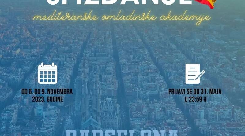 3. izdanje Mediteranske omladinske akademije u Barseloni