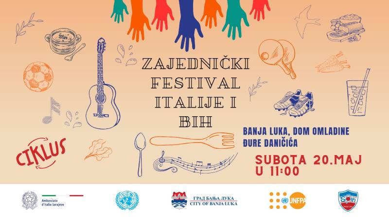 Italijanska kuhinja i sjajan muzički program: Pridružite se zajedničkom festivalu Italije i BiH u Domu omladine