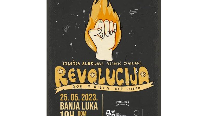 Izložba Andrijane Vesović Zombijane: "Revolucija" u Domu omladine