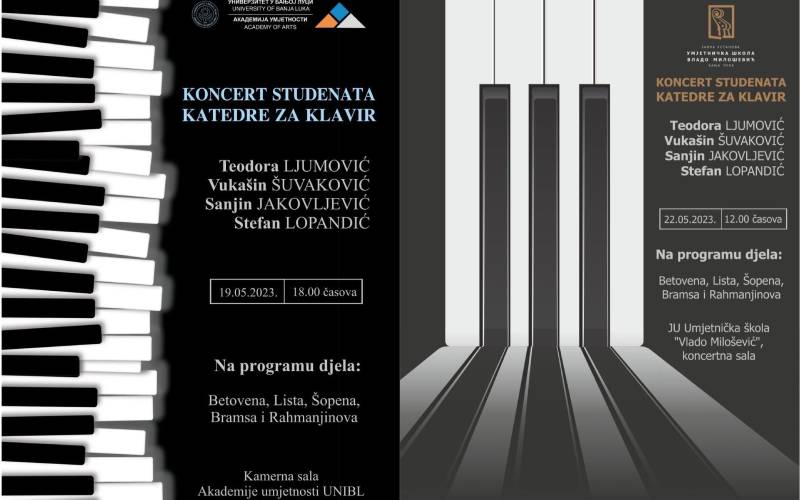 Koncert studenata Katedre za klavir