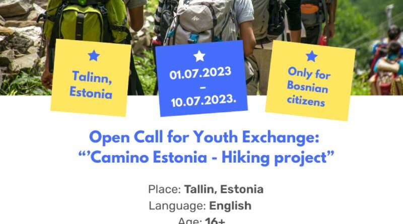 Open Call for 5 Participants Youth Exchange ‘’Camino Estonia’’ – Hiking project in Estonia