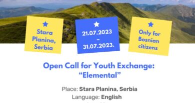 Open call for 7 participants for Youth Exchange ”Elemental” in Stara Planina, Serbia
