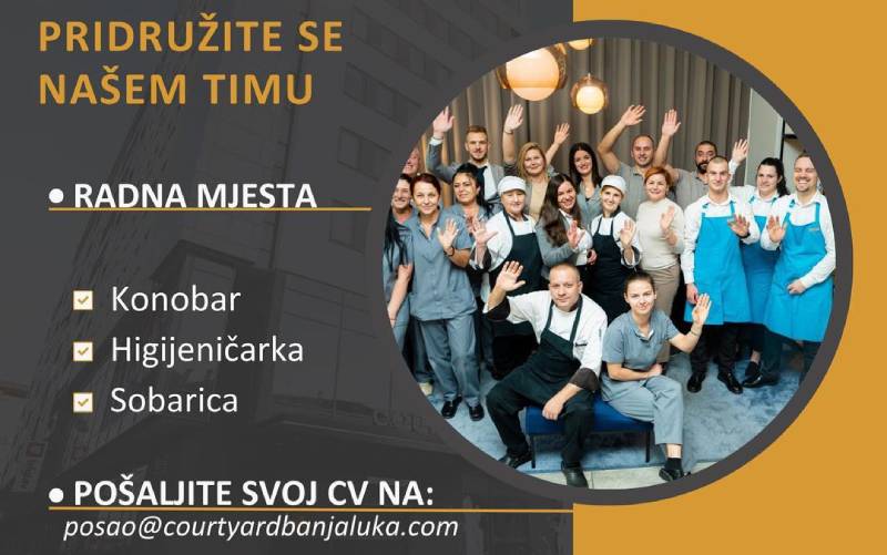 Courtyard by Marriott zapošljava