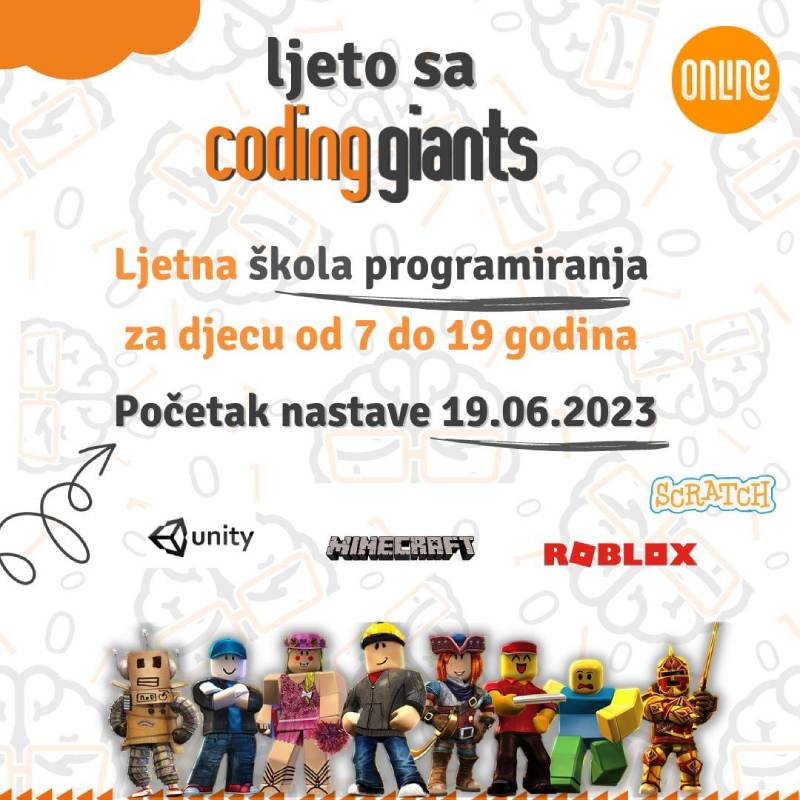 Ljetna škola programiranja u Coding Giants BiH