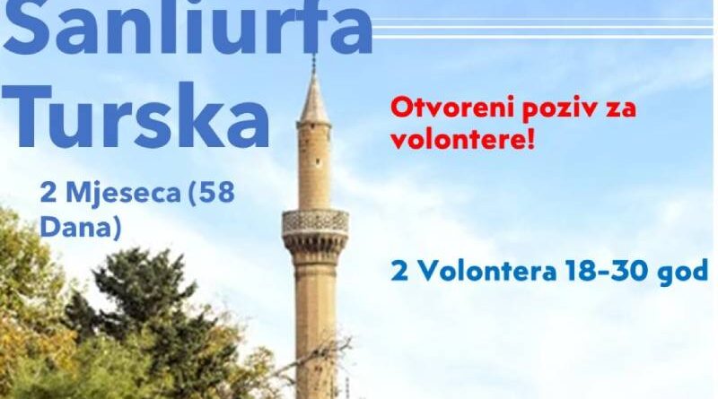 Otvoreni poziv za volontere iz BiH!