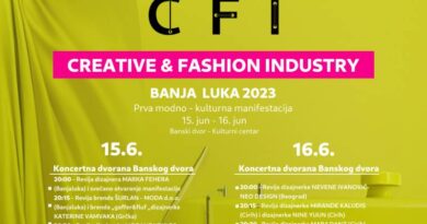 Prva kulturno-modna manifestacija: „Creative & Fashion Industry“ u Banjoj Luci 15. i 16. juna