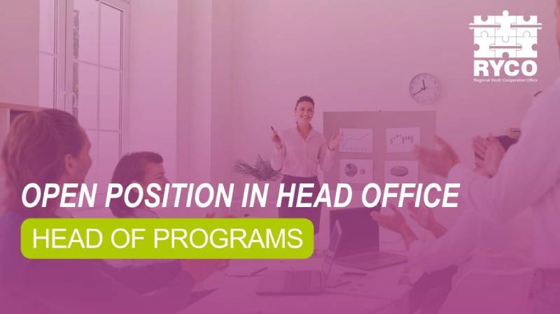 RYCO is hiring – Head of Programs