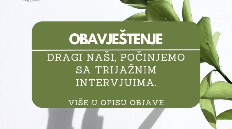 Psihološko savjetovalište za studente počinje sa trijažnim intervjuima