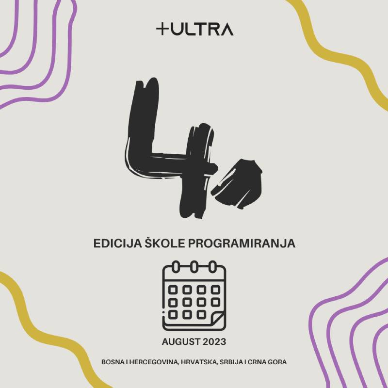Besplatna 4. edicija Škole programiranja Plus Ultra