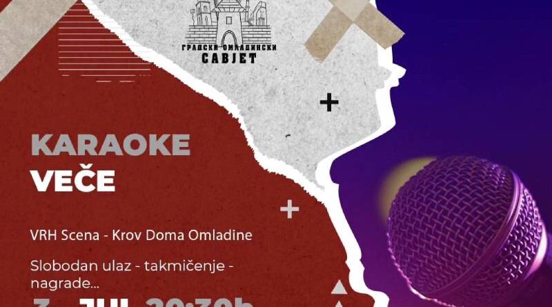 Karaoke veče na krovu Doma omladine