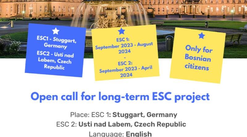 Open Call for Participants for ESC missions in Germany and Czech Republic