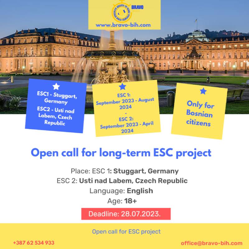 Open Call for Participants for ESC missions in Germany and Czech Republic