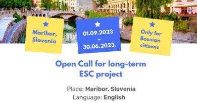 Open call for 3 Participants for ESC project in Maribor, Slovenia