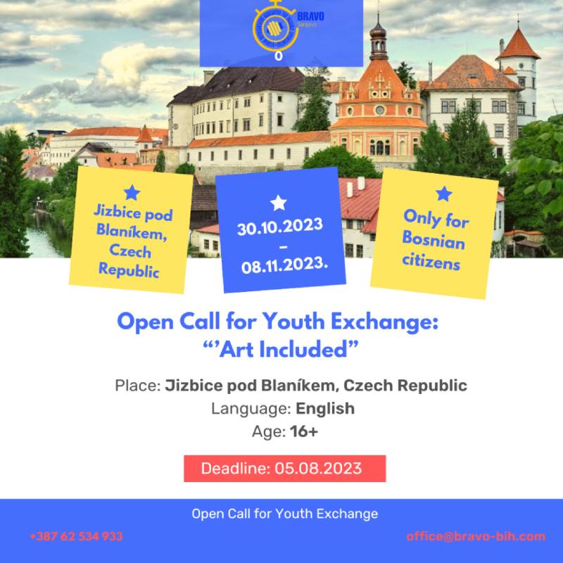 Open call for 6 participants for Youth Exchange in the Czech Republic
